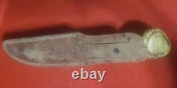 Woodcraft Custom Crown Stag Handle Vtg Knife Antique