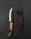 Wooden handle vintage fixed blade knife usa Christmas gift 2024 knife lot