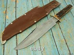 XL Vintage Gc Co Gutmann Germany 443 Stag Fighting Original Bowie Knife Knives