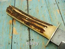 XL Vintage Gc Co Gutmann Germany 443 Stag Fighting Original Bowie Knife Knives