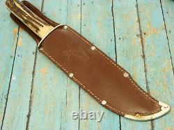 XL Vintage Gc Co Gutmann Germany 443 Stag Fighting Original Bowie Knife Knives