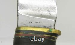 Z32 Vintage Marbles Wood Craft Knife Patent Pending 1915 Sheath No Original